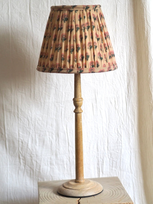 Hand Crafted Floral gathered lampsahde