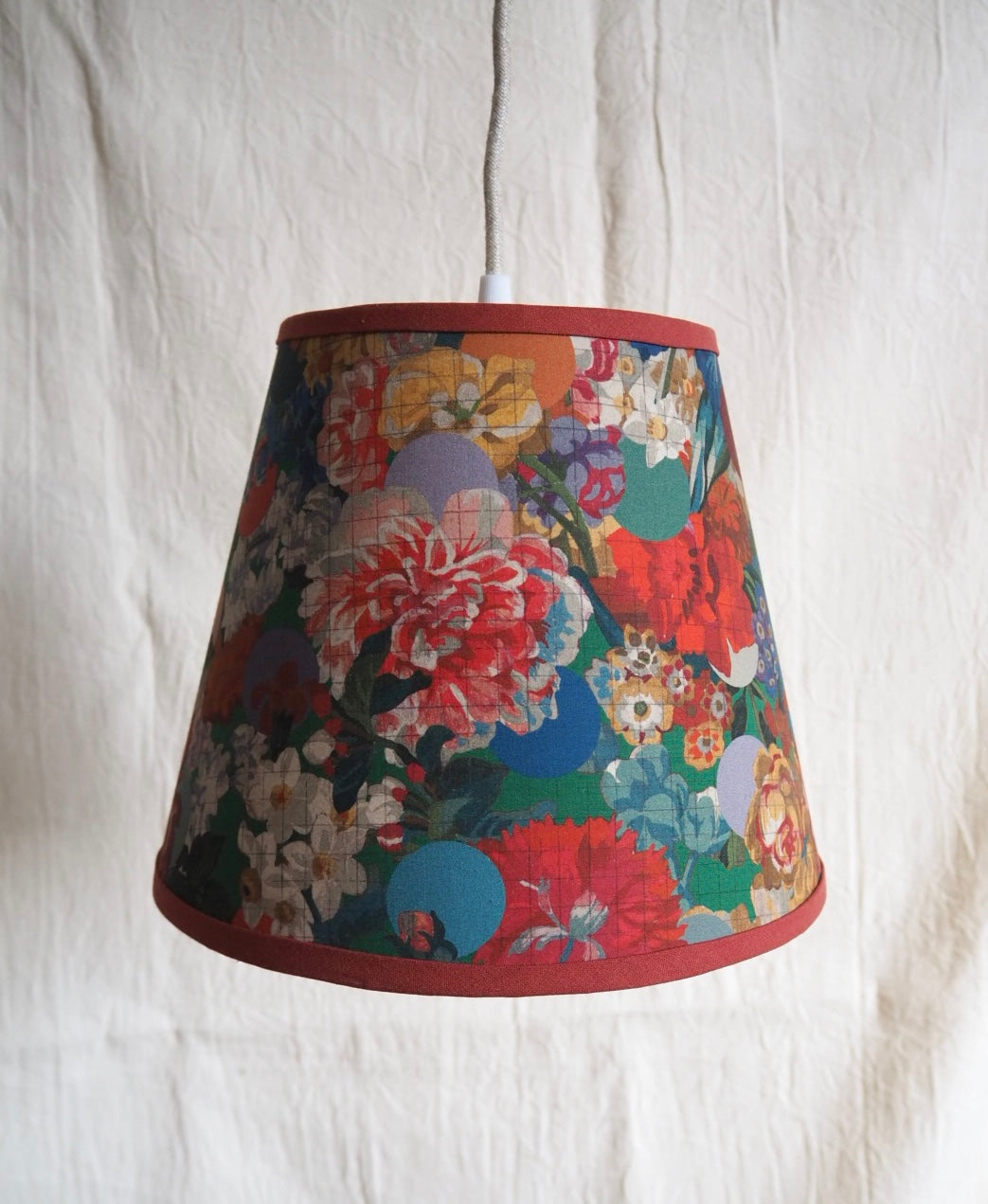 Hand crafted Liberty print hard lampshade Charlotte Boyd Lightig