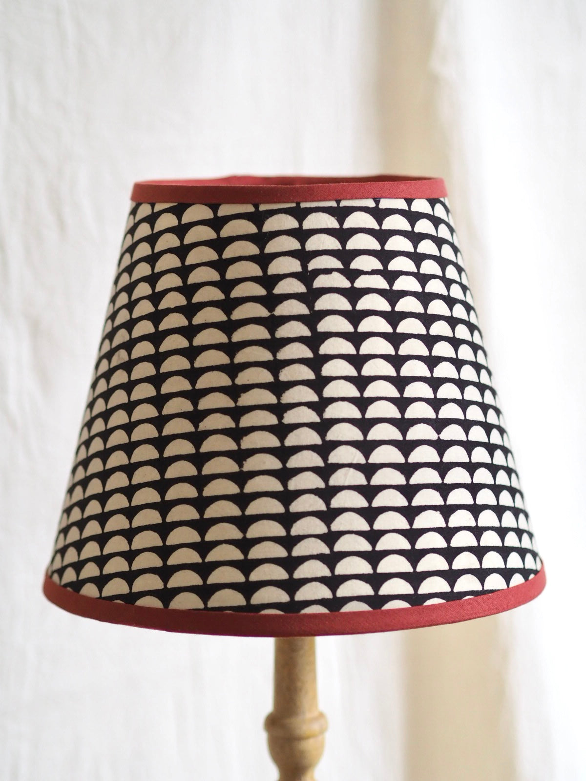Hand crafted block printed fabric shade